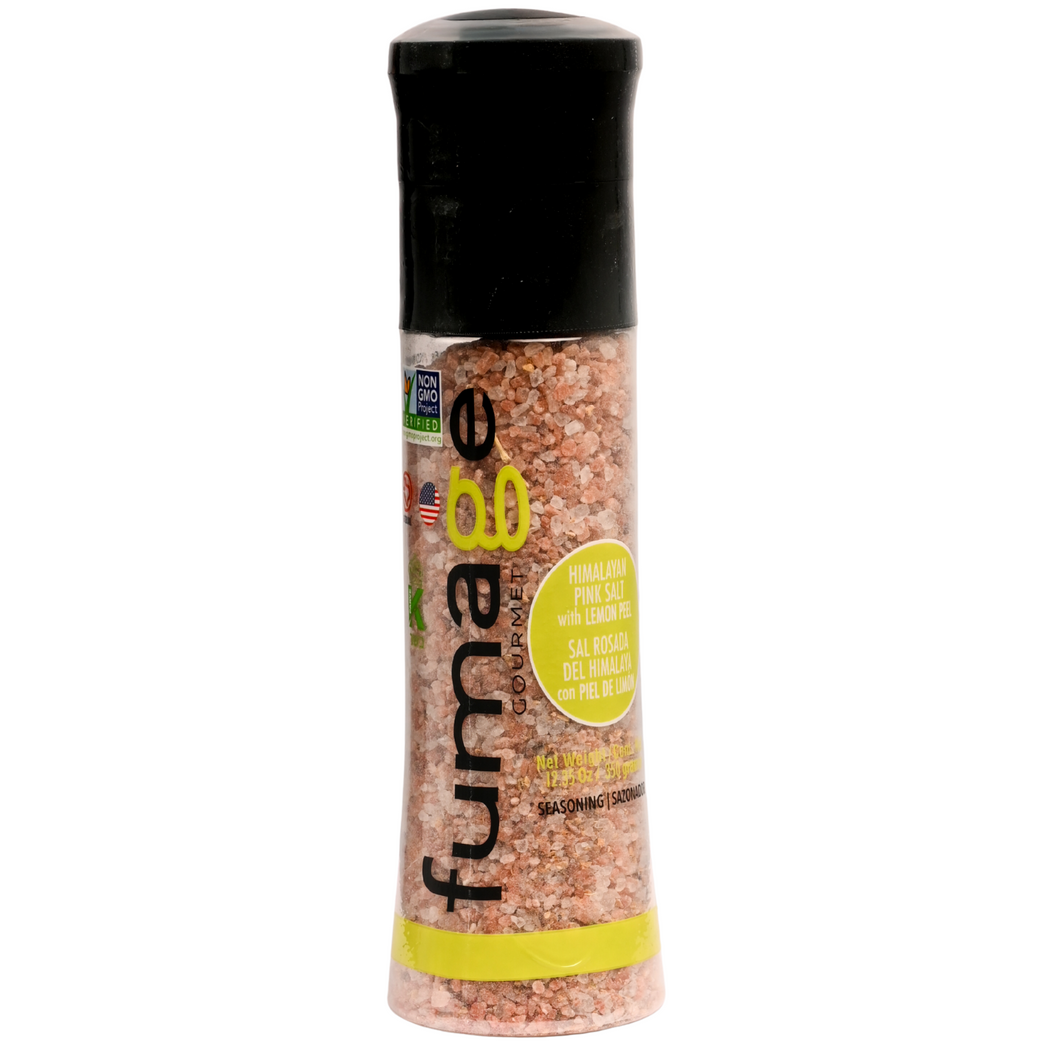 Himalayan Pink Salt with Lemon Peel Large Grinder